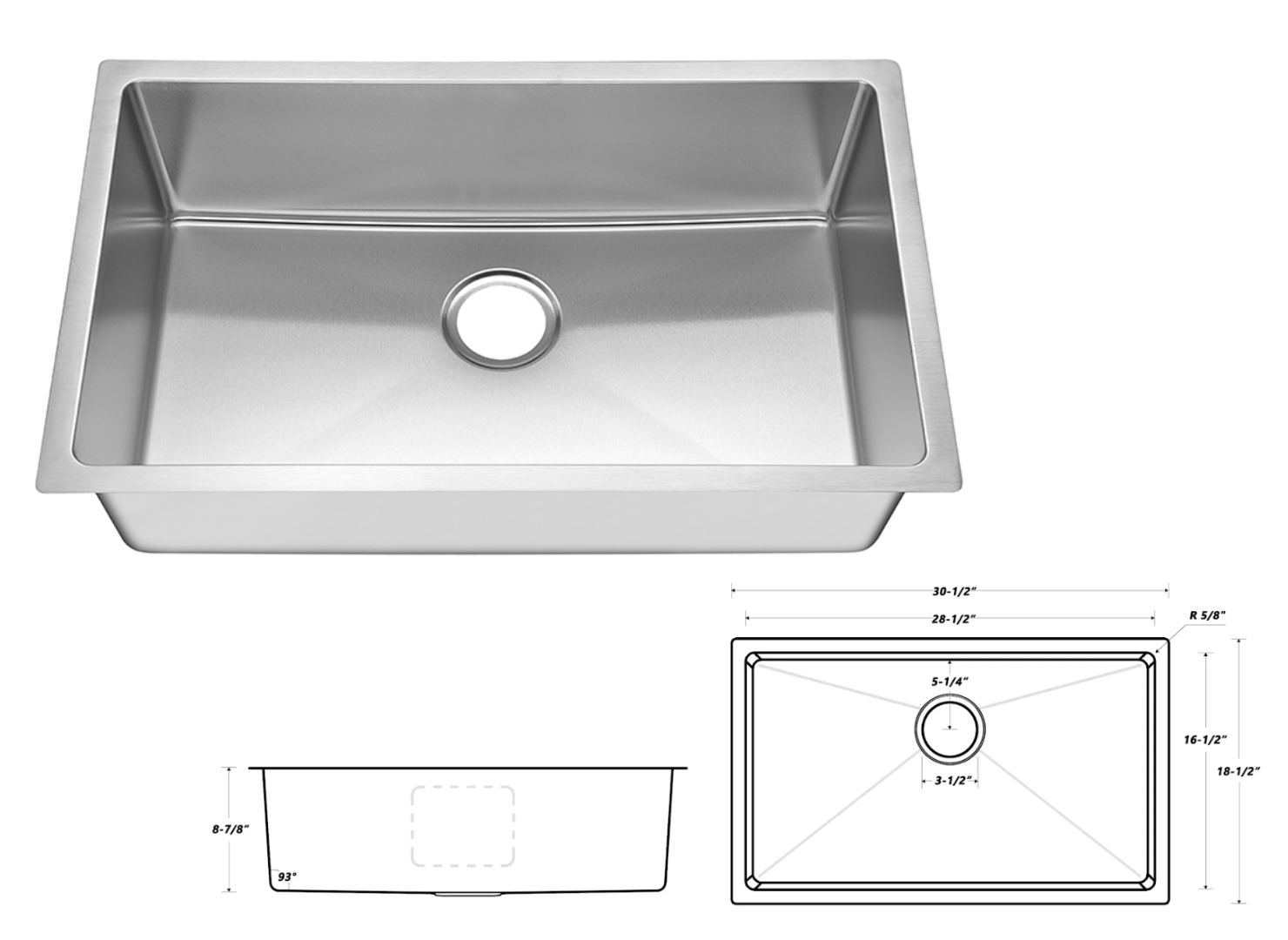 Undermount Stainless Steel